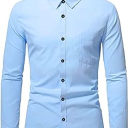 Men's Slim Fit Beige Color Cotton Blend Formal Shirt-image-21