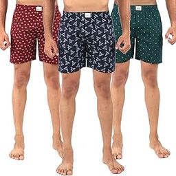 Men's Multicolor Cotton Printed Regular Boxer Shorts (Pack of 3) MBC-07-picture-36