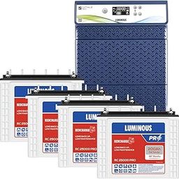 Luminous HKVA Inverter for Home, Office & Shop with Luminous Battery, Optimus 4500+ Pure Sine Wave 4000VA,48 Volt Inverter with Red Charge RC 25000 PRO Tall Tubular 200 Ah- 4 Batteries Combo.-picture-21