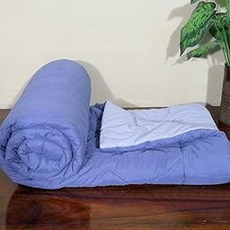 Microfiber Reversible Super Soft Lightweight 220 GSM Comforter, Double Size Duvet Quilt (95" x 100", Dual Color)-image-49