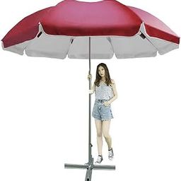 Dark Moon Garden Umbrella with Stand Outdoor Big Size 7ft Waterproof Heavy Duty Strong Garden Umbrella-28