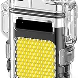 DRUMSTONE (12 Year Warranty) Waterproof Flameless Dual Arc Plasma Beam Lighter with COB Light – USB Rechargeable, Windproof, No Butane – Perfect for Indoor & Outdoor Activities-10
