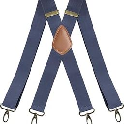 ™ Suspenders for Men Unisex Elastic Straps Trouser 4 Clips x Shaped 3.5cm Wide blue | Suspenders Braces | Mens Accessories-image-93
