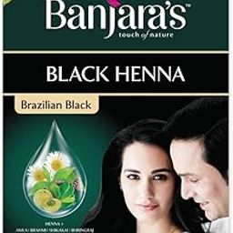 Banjara's Hair Colour - Black Henna, 6 Numbers x 9g Carton-52