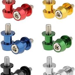 VELURA 2x Motorcycle CNC Swingarm Swing Arm Spools Sliders Stand Bobbins 10mm Red|1 Piece 3.5mm Headset.|Other Motorcycle Accessories| Parts & Accessories-image-4
