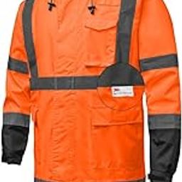 High Visibility Class 3 Rain Suit ，Hi Vis Rain Jacket With 3M Reflective Strips-image-42