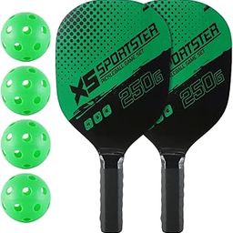 Proberos® Pickleball Paddles Kit with 4 Balls & Portable Bag, Pickleball Racket for Kids Adults Outdoor Family Game Kit Gift for Boys Girls-15