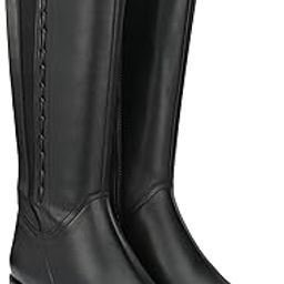Womens Tan/Black Knee Boots-image-46
