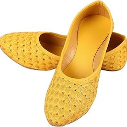 Apratim Synthetic Women/Girls Flat/Jutti Yellow Color-image-53