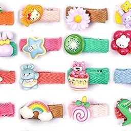 kapimo Mix Hair Accessories for Girls Kids Baby Fancy Cute Patterns with Fabric Wrapped Hair Clips-50