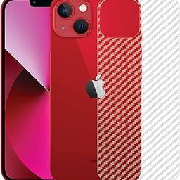 Eono Compatible with Pack of 3 - iPhone 13 Back Screen Protective Film Carbon Fiber Skin Transparent Screen Guard Sticker-image-62