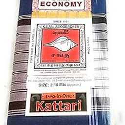 Sangu Mark Lungies for Men (Multicolour, Pattern may vary) - Pack of 1_BT54-4
