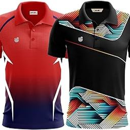 Men's Cricket Sports Jersey Combo Multicolor (Pack of 2)-image-68