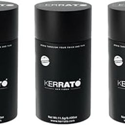 Kerrato Hair Fibres for Thinning Hair (Medium Brown) - 11.5g Pack of 3| Instant Hair Loss Concealment | Natural Keratin Hair Thickener & Fibers for Men & Women | Fuller, Thicker Hair in 10 Seconds-image-62