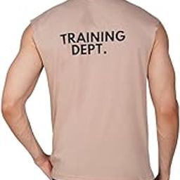 Men's Training Dept Sleeveless Vest, Loose Fit, Lycra Blend, Gym Running Workout Tank Top-image-9