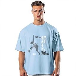 Men's Solid Oversized Fit T-Shirt-image-38