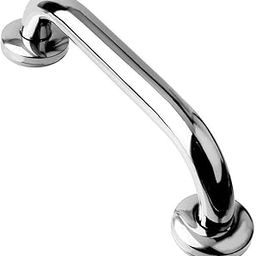 Monit Stainless Steel Grab Bar Handle (12-Inch, Silver) - Bathroom Safety Grab Rail, Durable Steel Handle for Shower, Toilet, and Bathtub Support-31