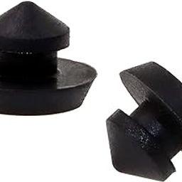ONLYKXY 10 Pcs Silicone Round Snap in Type Locking Furniture Hole Plugs Button Protective Cover Cap Head (4.5mm/0.17inch, Black)-picture-25