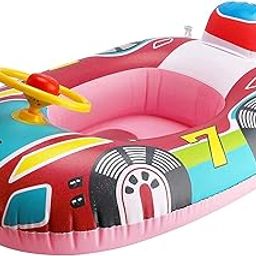 YUPPIN Baby swimming tube kids Inflatable swimming pool fun swimming rings (Car)-image-20