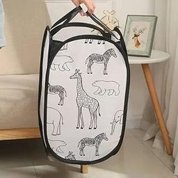 SHIPLORD® Large Capacity Foldable Laundry Basket & Toy Organizer - Durable Nylon Mesh Storage Bin for Home-image-71