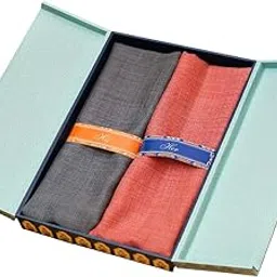 pashmoda His and Her Gift Set of Pure Wool Stoles With Wooden Gift Box-picture-27