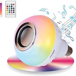 Gesto 12 W Led Wireless Light Bulb With Speaker | Bluetooth Enabled | Rgb Music Light | Colour Changing Remote Control Access| B22 Holder-27