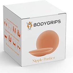 4 Pcs Reusable Nipple Covers with Case | Comfortable & Natural Invisible Self Adhesive Washable Silicone Pasties for Women (Skin Color)-image-62