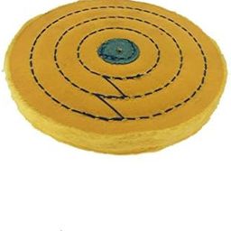 OSCAR Orange Soft Cotton Polishing Buffing Wheel Bench Grinder With Arbor Hole Jewelers Rotary Tools (6 Inch - 50) FMG-picture-23