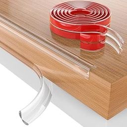 K Buyz Transparent Edge & Corner Protector Strip – Baby Safety Furniture Bumper Guard with Strong Adhesive – Soft PVC Table Edge Cushion – Childproofing for Home, Nursery, Office (1 Meter)-image-61