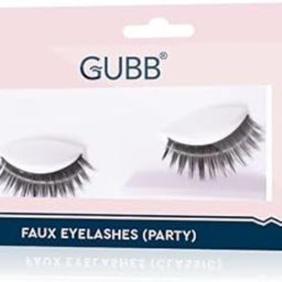 GUBB Eyelashes Set with Glue, Party Style Eyelash Extensions Kit, Black,-28