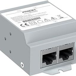 PROCET Ethernet Surge Protector Gigabit - 2 Pairs Port 20KV Industrial Lightning Arrestor for -40°F to 185°F, 120W/port PoE++ RJ45 Surge Protector, 10/100/1000Mbps, Gas Discharge Tube（GDT）, PT-PR02G-image-74