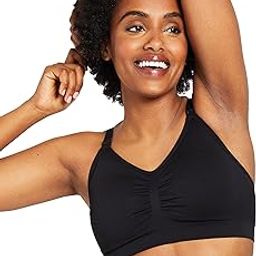 D Club Motherhood Maternity Women’s Seamless Clip Down Nursing Bra, Black, X-Large-image-92