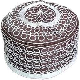 Anjum Solid Mens Fancy Islamic Prayer Cap topi Cap-image-11