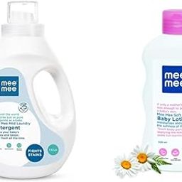 Mee Mee Mild Baby Liquid Laundry Detergent, 1.5L & Moisturizing Baby Lotion with Fruit Extracts, 500ml Combo-image-86