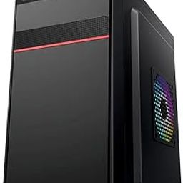 Foxin AMAR Desktop Computer Case / PC Cabinet - with Steel Metal Body | Front Panel 2 x USB 1.0 Port | HD Audio / MIC Jack Port | 8 CM x 12 CM Fan Position | All ATX Motherboard Compatible | Color Metallic Black-image-41