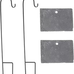 Parliky 2 Sets Multifunctional Heavy Duty Iron Hook with Retro Design for Outdoor Garden Decoration Durable and Easy to Install for Courtyard Use Black-image-78