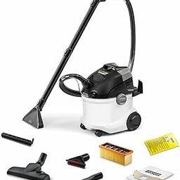 Karcher SE 5 Spray Extraction Vacuum Cleaner, 21 Kpa Suction Power, Ultra-flexible 2-in-1 hose , 1000W, Flat Pleated Filter, 4L Tanks, Ideal for Carpets, Upholstery, Mattresses & Car Seats, German Technology-24