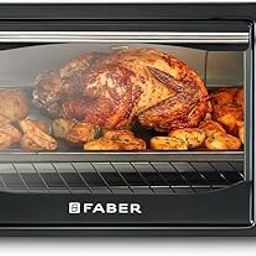 Faber 20 liter 1400 Watts OTG|Bake, Toast, Grill|4 Stage Functions, Upper & Lower Heating|Cool-Touch Handle, Heat Resistant Glass, Indicator Light, Auto-Shut, Ready Bell|Removable Crumb Tray|(Black)-image-50