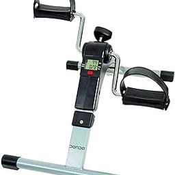 DONDA Mini Cycle/Bike -Foot Pedal Exerciser with Calorie Counter (Silver and Black)-25