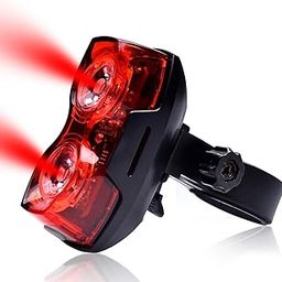Strauss Dual LED Bicycle Rear Tail Light | Waterproof Cycle Light | Portable High Visibility LED Light for Safety | Cycling Accessory for Night & Day Riding| Size: Universal-17