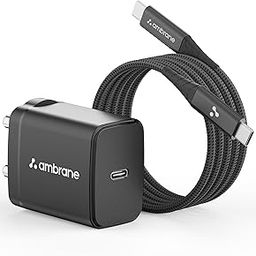 Ambrane 25W Mobile Charger Adapter Charging Cable | Fast Charging for Samsung Smartphones, iPhone 15/14/13/12/11/X & Pro Series & Other Type-C Devices (Charge 25, Black)-27