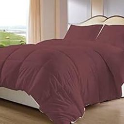 Rajasthan crafts Ultra Soft Microfiber AC Comforter/Quilt/Duvet 300 GSM, Brown Color, King Size Double Bed 90 inches x 100 inches (RC-CS-501-D)-image-49