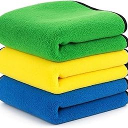 Premium Microfiber Cleaning Cloth for Car, Bike & Home | Microfibre Dusting Cloth | Car Wash, Glass, Kitchen & Bike Cleaning | Reusable Car Cleaning Clothes 800 GSM (Size 40cm x 40cm) (Pack of 3)-picture-20