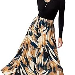 | Printed Pleated Long Skirt Versatile Elegance for Every Occasion-image-78