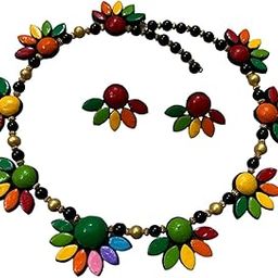 Necklace Set for Women and Girls, Handmade Terracotta Jewelry, Handmade Necklace earring Set for Daily Use, Occasion-image-127