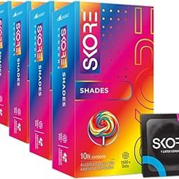 Skore Condoms - 10 Count (Pack Of 5, Shades)-37