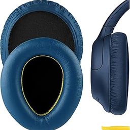 Geekria QuickFit Protein Leather Replacement Ear Pads for Sony WH-CH700N, WH-CH710N, Headphones Earpads, Headset Ear Cushion Repair Parts (Blue)-picture-11