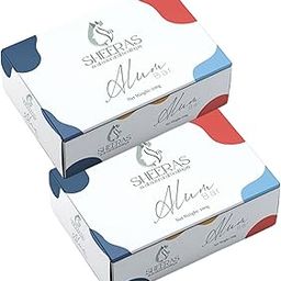 SHEERAS Alum Bar | Natural & Multipurpose | Aftershave, Deodorant, Skin Care & Water Purification 100gm Pack of 2-43