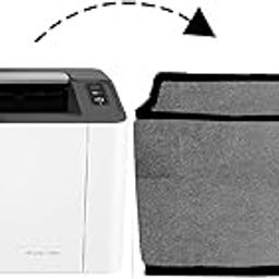 PrimeCover For HP Laserjet 108w Single Function Monochrome Laser Wi-Fi Printer with Utility Pocket Printer Cover (Grey)-31