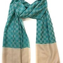 Women's Wool Self Reversible Stole Check Design, Silk-Fine Wool, Scarfs, Shawls, Stoles, Wraps (size 70 x 200 cm)-image-30